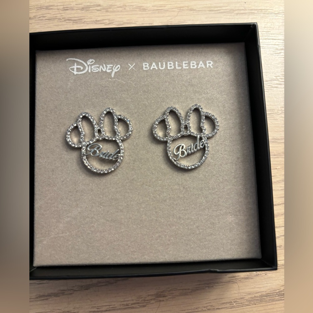 Disney x Baublebar Bride earrings